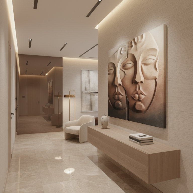 Abstract Dual Face 3D Sculptural Wall Art