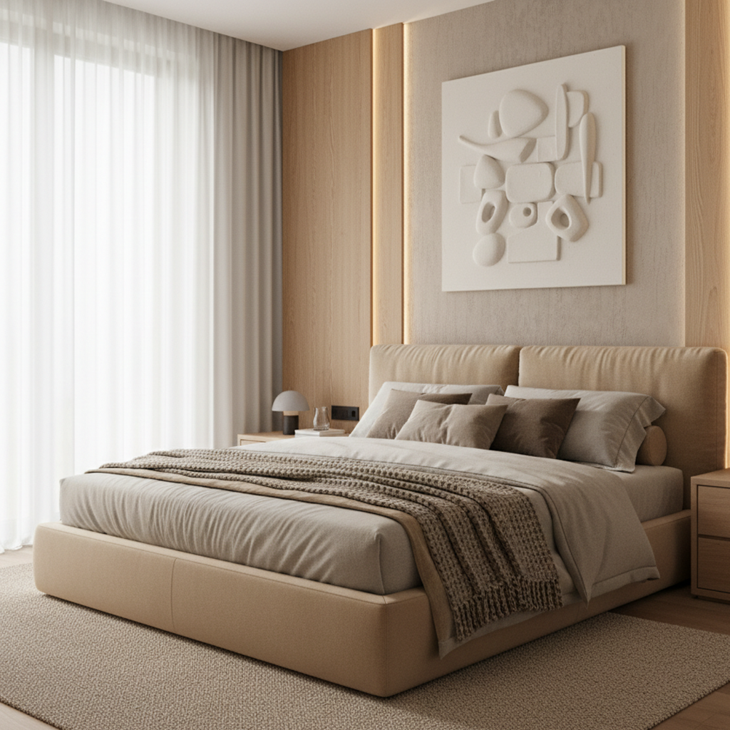 Minimal White Abstract Relief 3D Wall Art